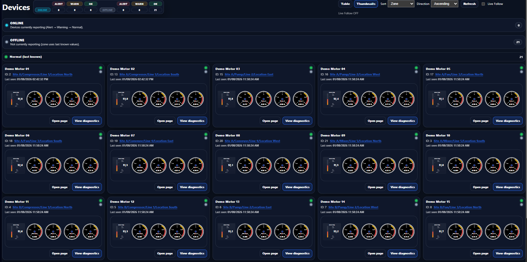 M3 Devices screenshot